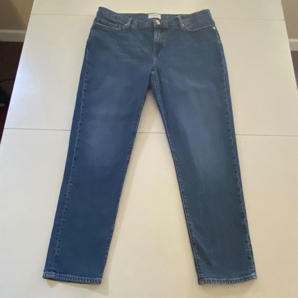FRAME Women's Le Garcon Boyfriend Mid Rise Jeans Othello Wash Sz 32 - Picture 3 of 16